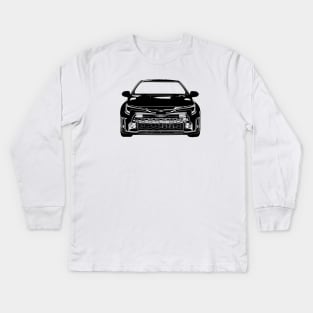 GR Corolla Morizo Sketch Art Kids Long Sleeve T-Shirt